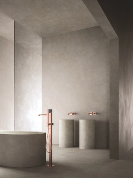 ITALY CRIIT189 - Floor standing bathtub mixer with hand shower by CRISTINA Rubinetterie - view 3